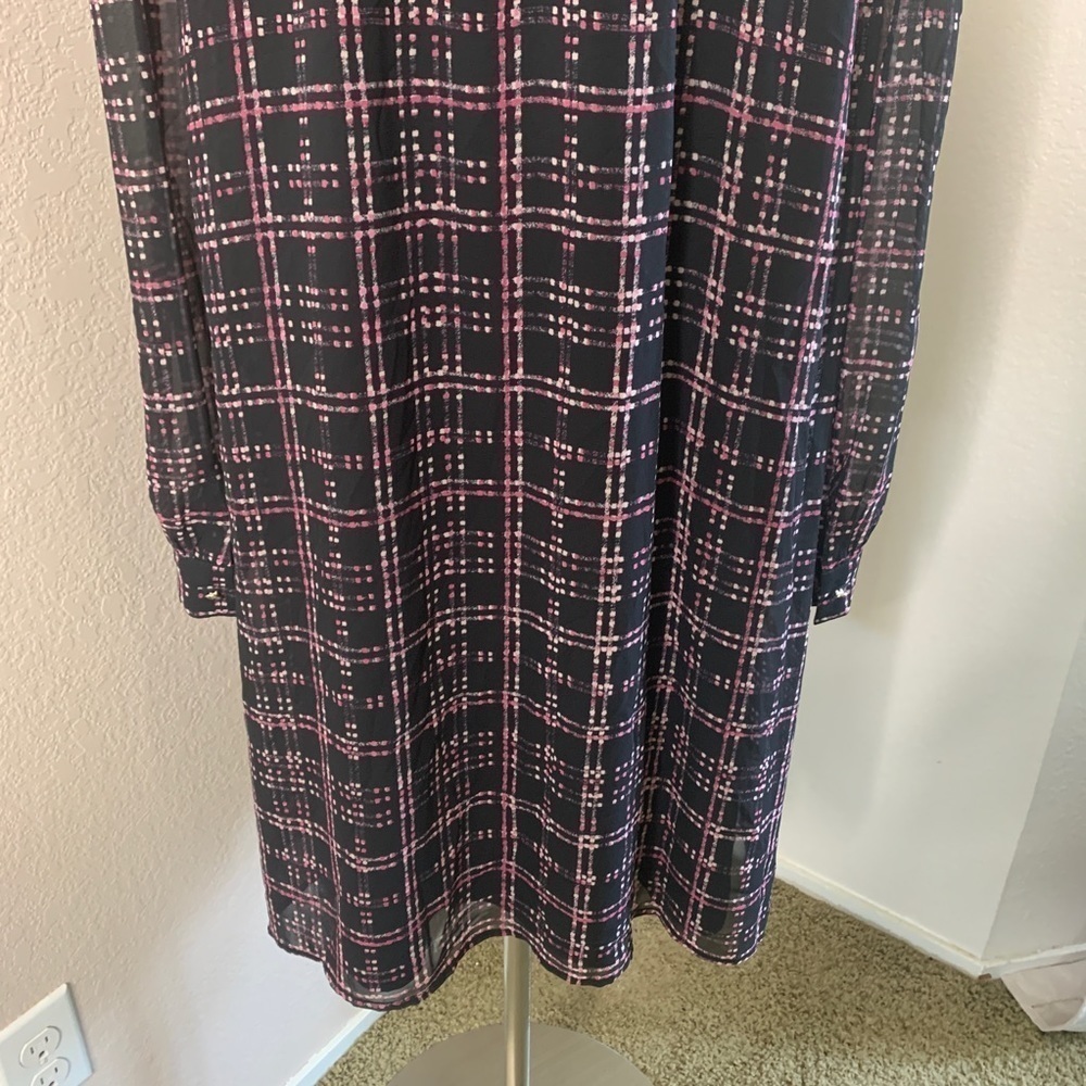 Cece Dress Ruffle Long Sleeve and High Neckline - Picture 9 of 12